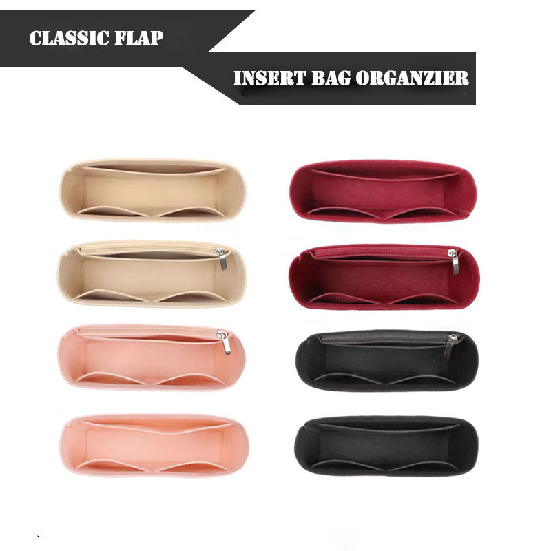 Women Bags Chanel - Klasyczna organizator wkładany z klapką z