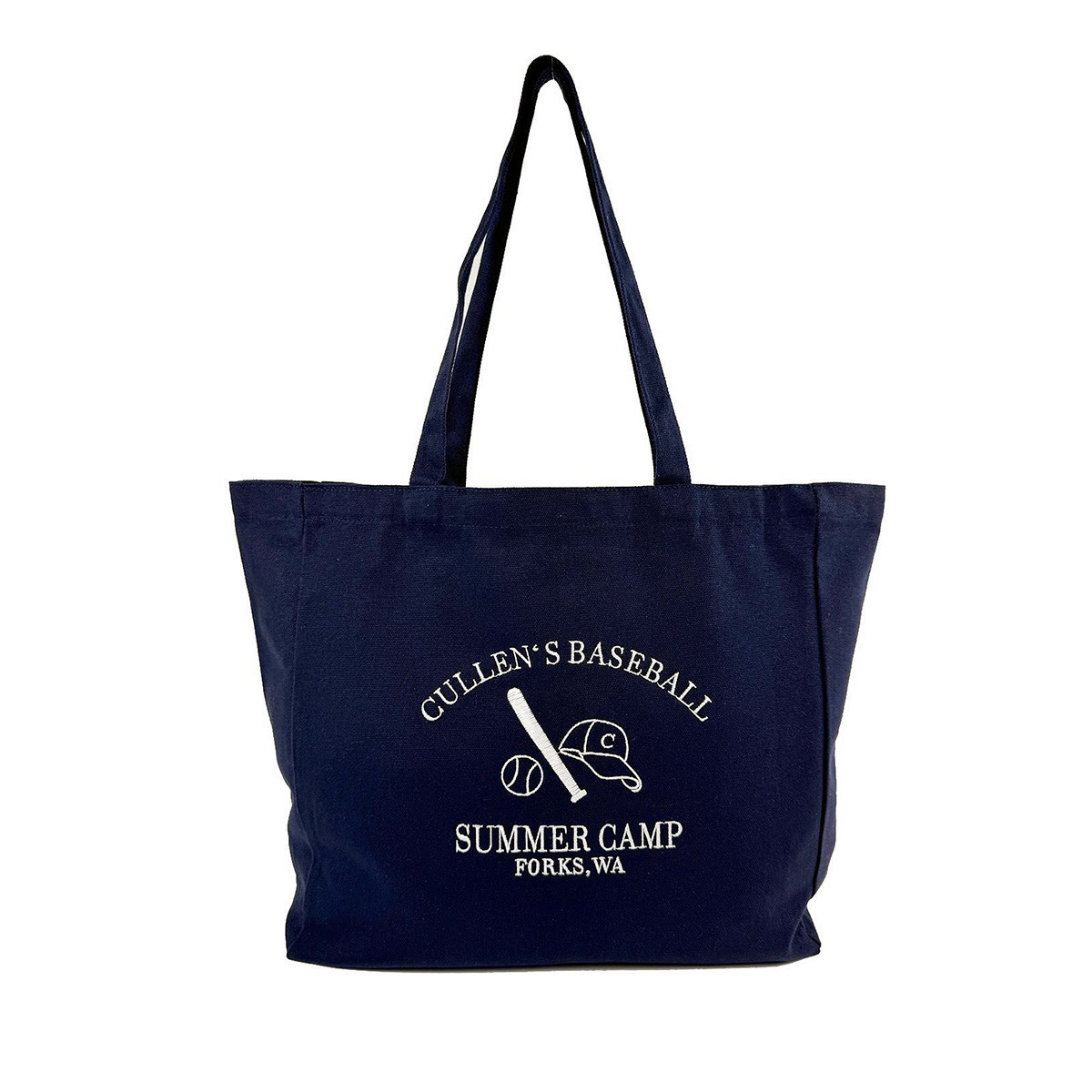 Women Bags Ck - Baseball Cullen Retro haftowana granatowa płócienna