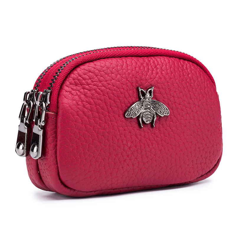 Women Bags Ck - Kobiety skóra bydlęca podwójny zamek błyskawiczny
