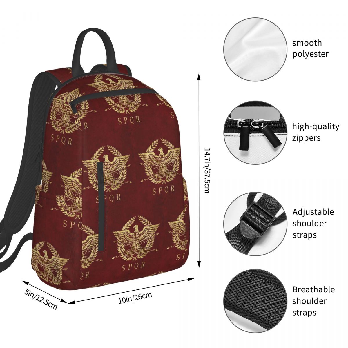 Plecak Rzymski SPQR Duża Pojem – Women Bags Rome recenzja i cena